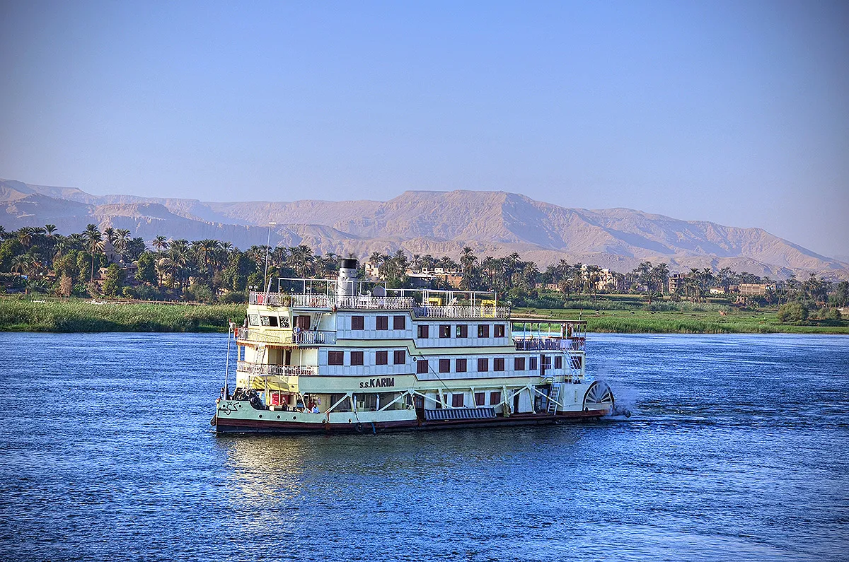 Exterior view of the Steam Ship Karim Nile Cruise Nile cruise ship
